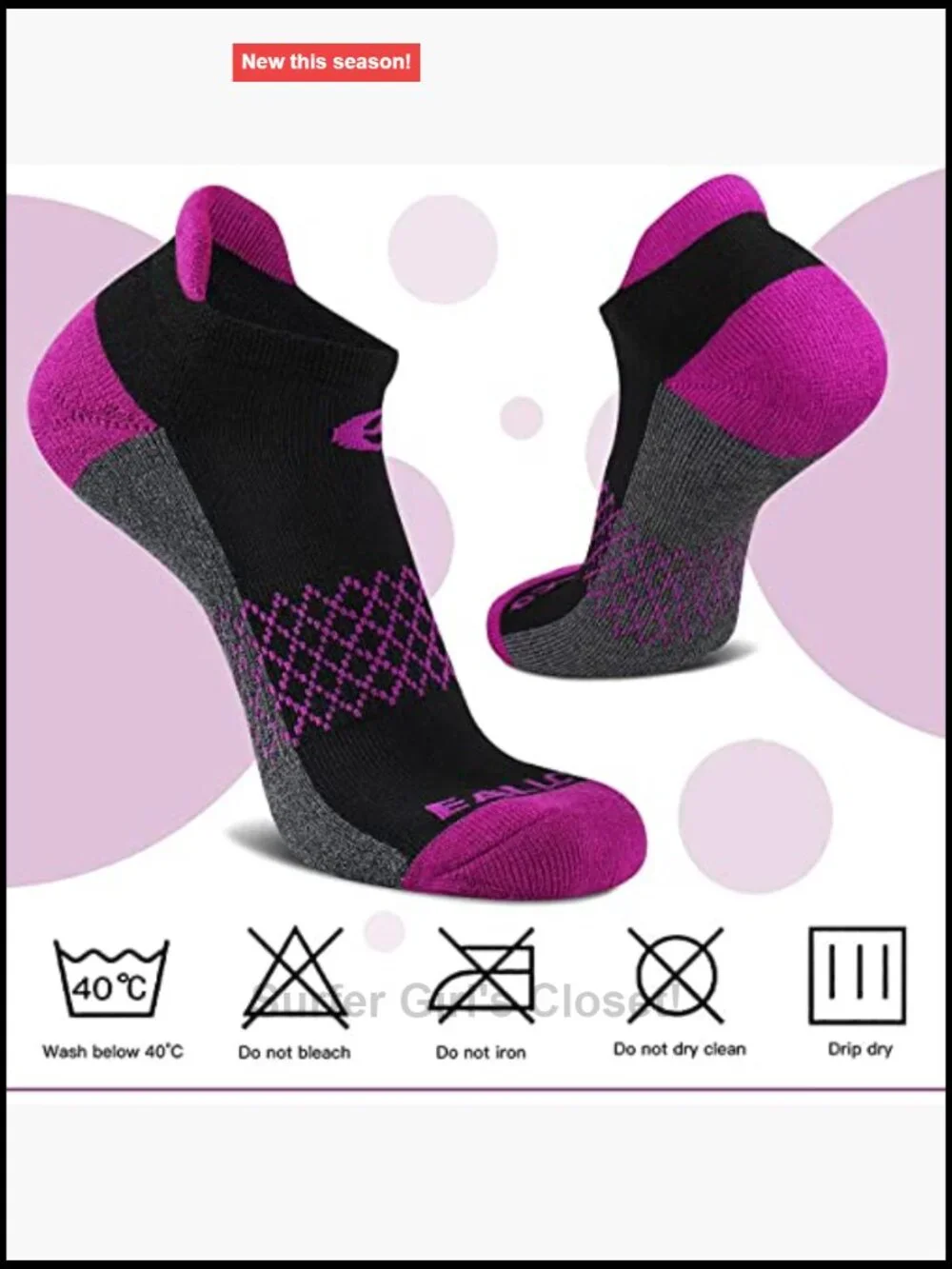 6 Pairs Women's Ankle Running Socks with Cushioned Sole